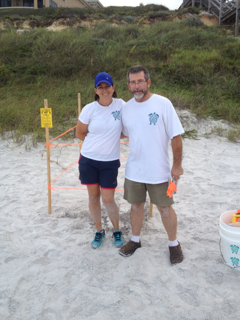 A loggerhead found by Wayne and marked by Wayne and Val we are still going strong.